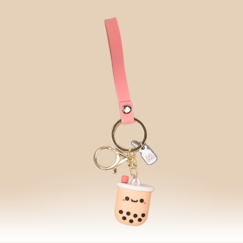 Boba Milk Tea Keyring